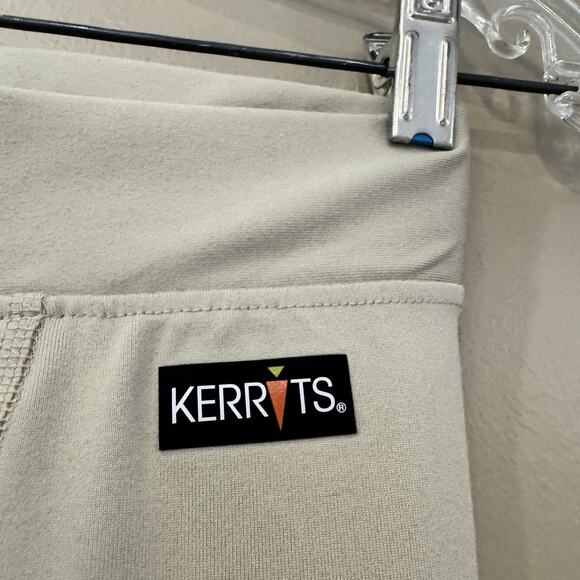 Kerrits Equestrian Breeches Pants Leggings Women Large Beige Knee Patch Stretch - Picture 2 of 11